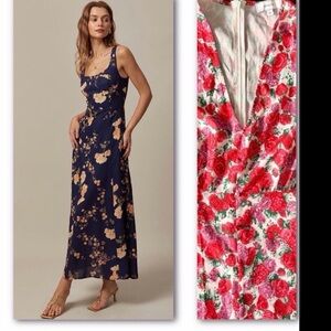 NWT RIHOAS Floral Set of 2 dresses Size M